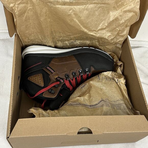 Keen 'Red Hook Mid' Men's Leather WP EH Safety Toe Oil/Slip Resistant Work Boot - Picture 3 of 16